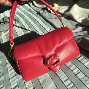 Coach Pillow Tabby Red